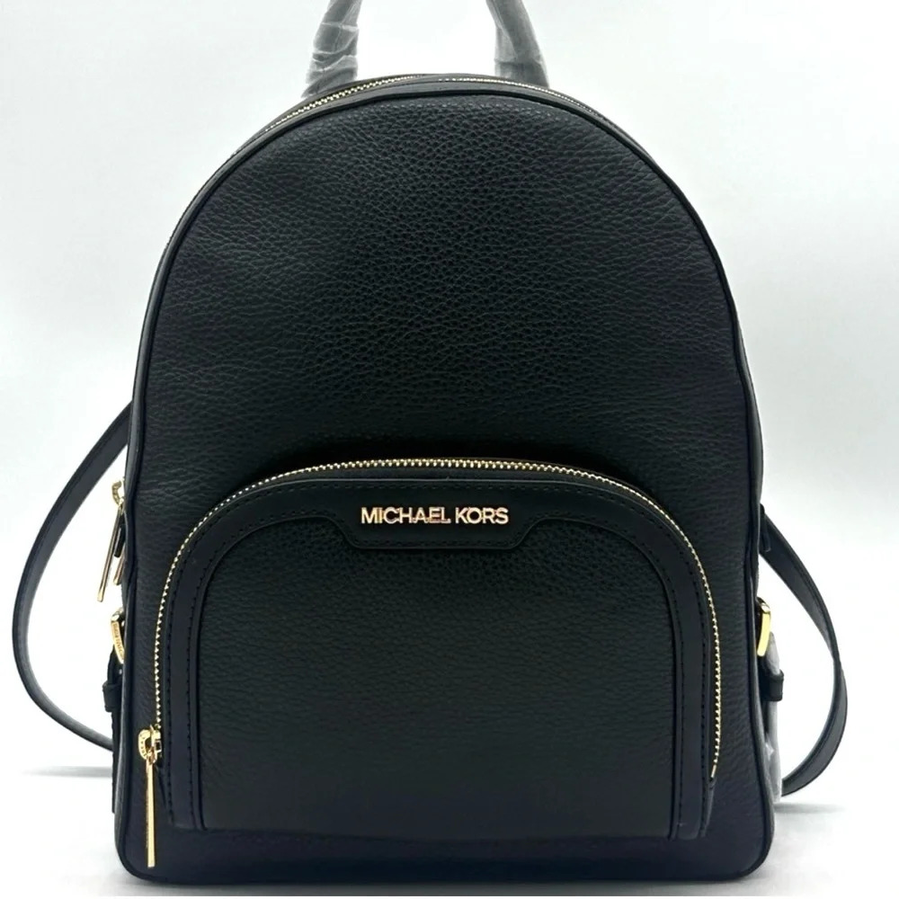 Michael Kors Medium Jaycee Backpack Black/Gold